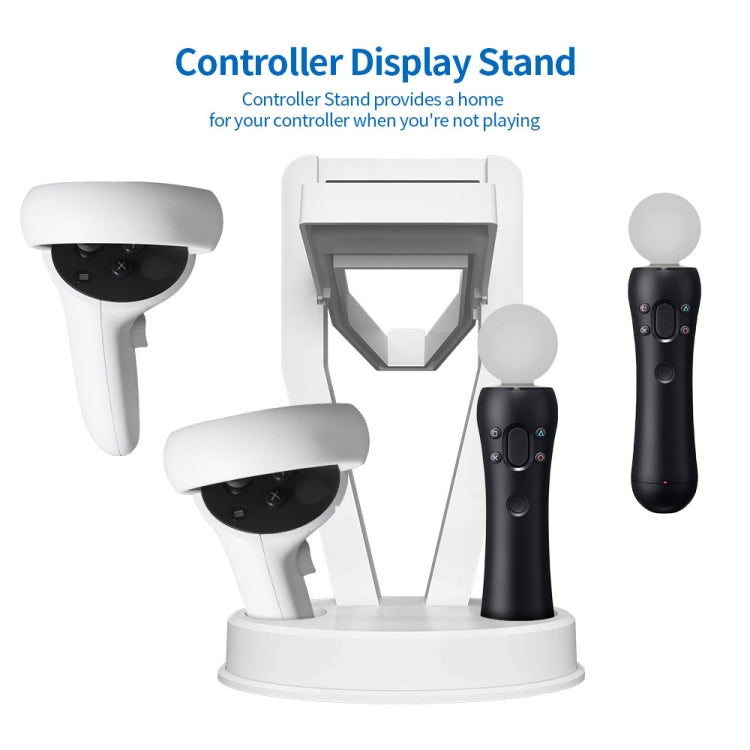 JYS-OC002 VR Bracket Desktop Storage Rack For Oculus Quest 2(White) - VR Accessories by PMC TechLife | Online Shopping South Africa | PMC TechLife | Buy Now Pay Later Mobicred