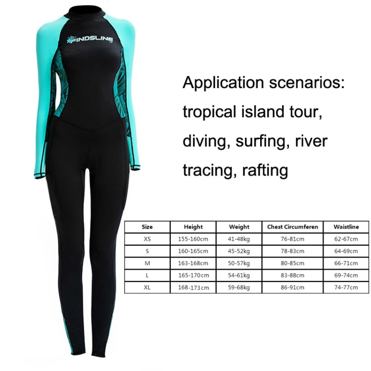 FINDSLINE  Lycra Diving Cloth Female Thin Quick-Dry Waterproof Sunblock Wetsuit, Size: XS(Black) - Swimwear by PMC Jewellery | Online Shopping South Africa | PMC Jewellery