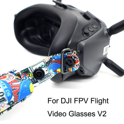 Flight Video Glasses Graffiti Color Headband Fixed Strap For DJI FPV Goggles V2 Strap - Other Accessories by PMC Jewellery | Online Shopping South Africa | PMC Jewellery | Buy Now Pay Later Mobicred