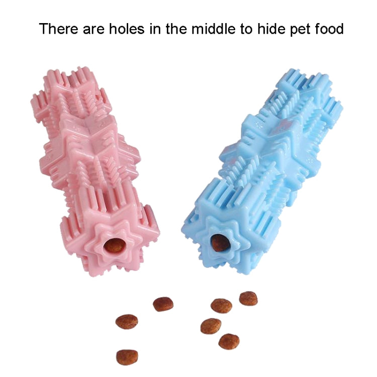 Dogs Bite Toys Hexagonal Molar Rods Pet Tooth Brush(Light Sky Blue) - Toys by PMC Jewellery | Online Shopping South Africa | PMC Jewellery
