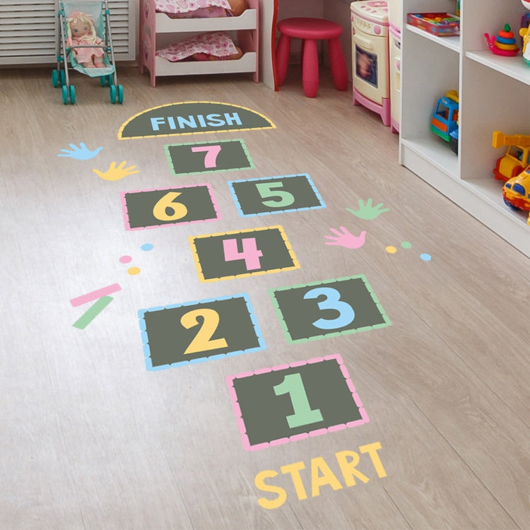 Digital Jumping Grid Game Floor Paste Preschool Ground Decoration For Children(zsz2895) - Sticker by PMC Jewellery | Online Shopping South Africa | PMC Jewellery
