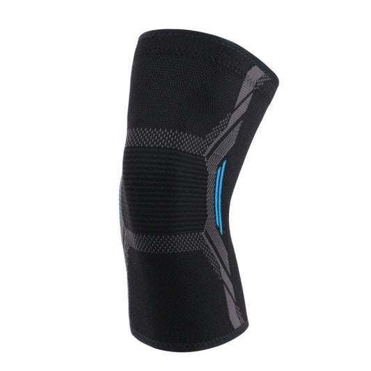 Nylon Sports Protective Gear Four-Way Stretch Knit Knee Pads, Size: M(Black Blue) - Sports Safety by PMC Jewellery | Online Shopping South Africa | PMC Jewellery | Buy Now Pay Later Mobicred