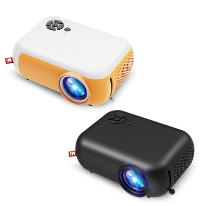 A10 480x360 Pixel Projector Support 1080P Projector ,Style: Basic Model White Yellow (UK Plug) - Mini Projector by PMC Jewellery | Online Shopping South Africa | PMC Jewellery | Buy Now Pay Later Mobicred