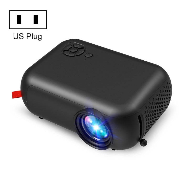 A10 480x360 Pixel Projector Support 1080P Projector ,Style: Basic Model Black (US Plug) - Mini Projector by PMC Jewellery | Online Shopping South Africa | PMC Jewellery | Buy Now Pay Later Mobicred