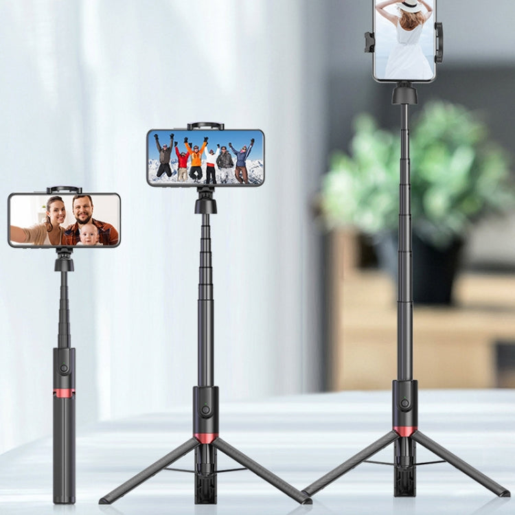AB403 Live Broadcast Landing Integrated Telescopic Mobile Phone Triangle Bracket(Black) - Selfie Sticks by PMC TechLife | Online Shopping South Africa | PMC TechLife