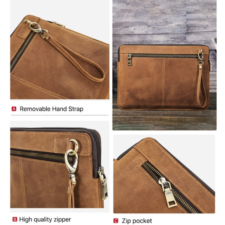 CONTACTS FAMILY Leather Laptop Sleeve For Macbook Pro 14.2 Inch(Brown) - 14.1 inch by CONTACTS FAMILY | Online Shopping South Africa | PMC Jewellery | Buy Now Pay Later Mobicred