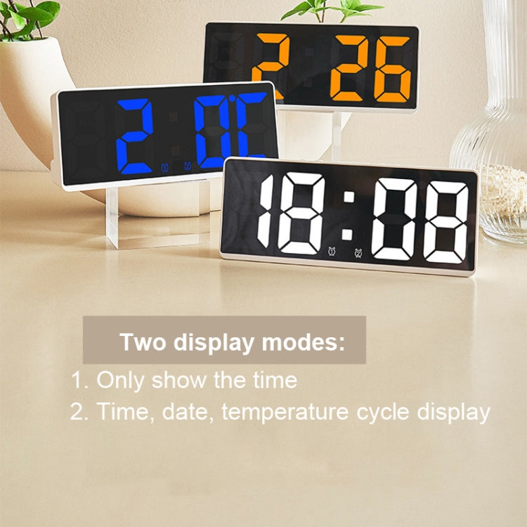 LED Bedside Alarm Clock Battery Plug-In Dual-Purpose Clock(Orange) - free shipping - PMc TechLife - Order now!