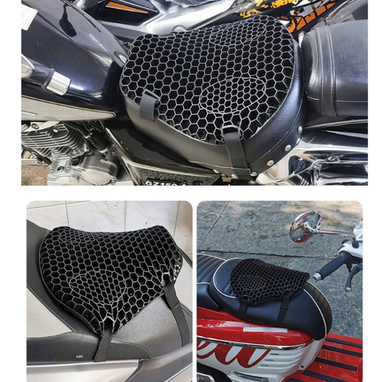 Shock-Absorbing Breathable Honeycomb Motorcycle Seat Cushion, Specification: PE Bag Package - Seat Covers by PMC Jewellery | Online Shopping South Africa | PMC Jewellery | Buy Now Pay Later Mobicred