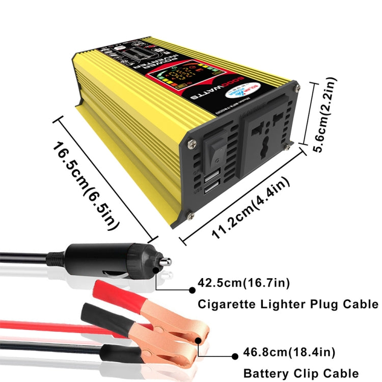 Tang 3 Generations Home Solar Generator Inverter+30A Controller+18W 12V Solar Panel, Specification: Yellow 12V To 110V - Modified Square Wave by PMC Jewellery | Online Shopping South Africa | PMC Jewellery | Buy Now Pay Later Mobicred