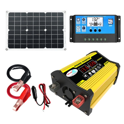 Saga Generation 2 Home Solar Generator Inverter+30A Controller+18W 12V Solar Panel, Specification: Yellow 12V To 110V - Modified Square Wave by PMC Jewellery | Online Shopping South Africa | PMC Jewellery | Buy Now Pay Later Mobicred