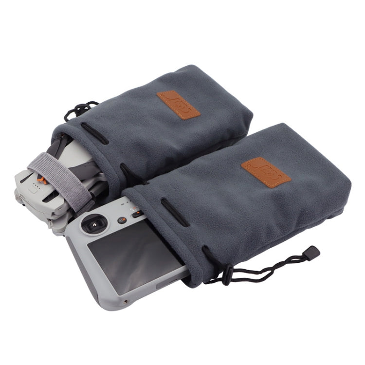 CQT Storage Bag Thick Flannel Bag For DJI Mini 3 Pro,Specification: 2 PCS Bag+Paddle Tie Band - Backpacks & Bags by CQT | Online Shopping South Africa | PMC Jewellery