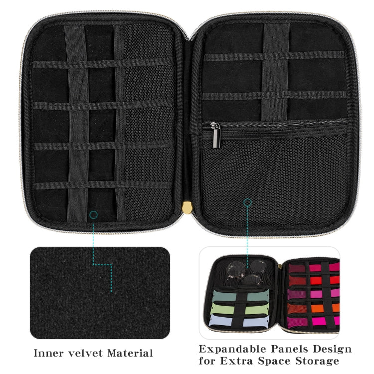 Velvet Watch Strap Watch Accessories Storage Bag, Specification: Black L - free shipping - PMc TechLife - Order now!
