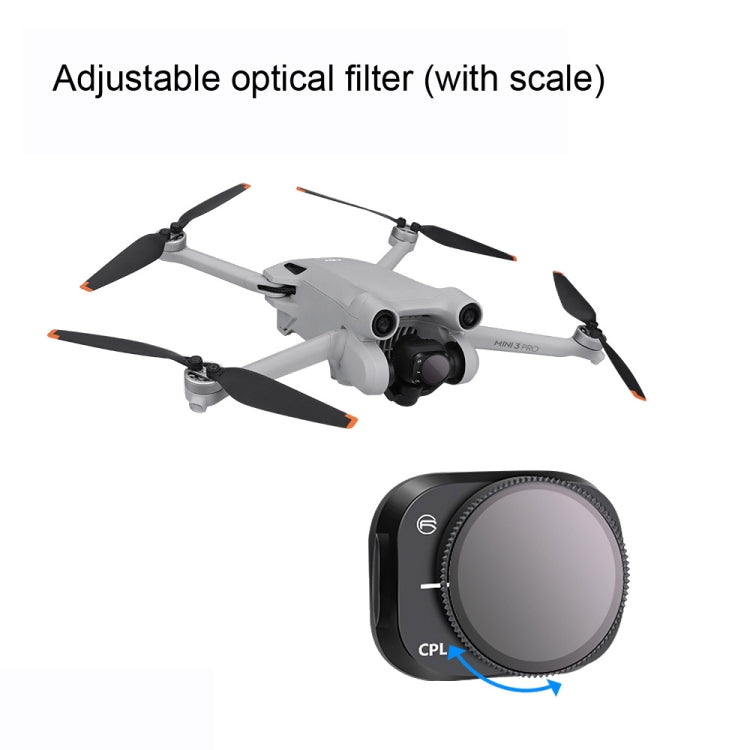 RCSTQ Aluminum Alloy Adjustable Filter Accessories for DJI Mini 3 Pro,Style: ND32 - Other by RCSTQ | Online Shopping South Africa | PMC TechLife | Buy Now Pay Later Mobicred