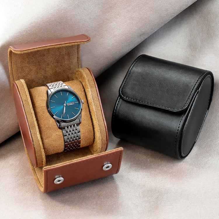 PU Leather Watch Protective Dustproof Display Box Portable Storage Box(Brown) - free shipping - PMc TechLife - Order now!