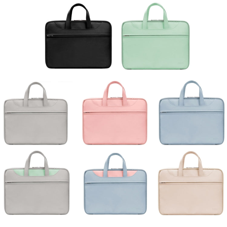 Baona BN-Q006 PU Leather Full Opening Laptop Handbag For 14 inches(Black) - free shipping - PMC Jewellery - Order now!