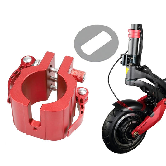 Folding Clamp For ZERO 8X 10X 11X SPEEDUAL Dualtron DT3 Thunder Electric Scooter With Pad Red - Accessories & Parts by PMC Jewellery | Online Shopping South Africa | PMC Jewellery