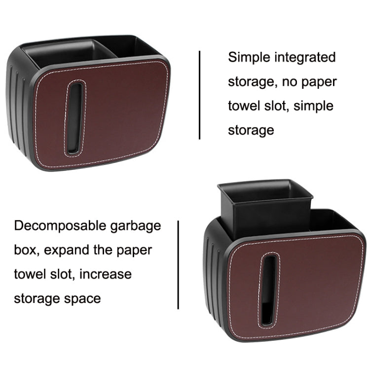 Car Drain Tissue Box Umbrella Storage Pocket Bag Storage Box Car Trash Can(Flip Fur Gray) - Tissue Boxes by PMC TechLife | Online Shopping South Africa | PMC TechLife | Buy Now Pay Later Mobicred