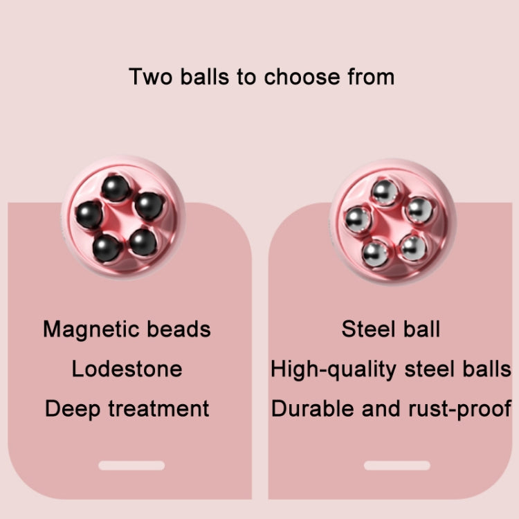 Inner Leg Exercise Muscle Relaxation Abdominal Shaping Roller Massager, Color: Pink Steel Ball Box - free shipping - PMC TechLife - Order now!