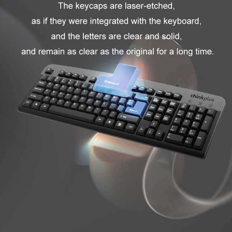 Lenovo Thinkplus USB Wired Office Keyboard And Mouse Set(KM130 Pro) - Wired Keyboard by Lenovo | Online Shopping South Africa | PMC Jewellery | Buy Now Pay Later Mobicred