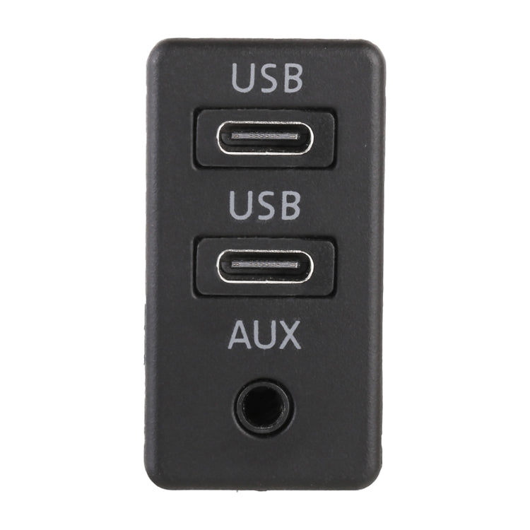 Car Universal Modification Dual Type-C+AUX Charging Interface Seat - DIY Cables by PMC TechLife | Online Shopping South Africa | PMC TechLife | Buy Now Pay Later Mobicred