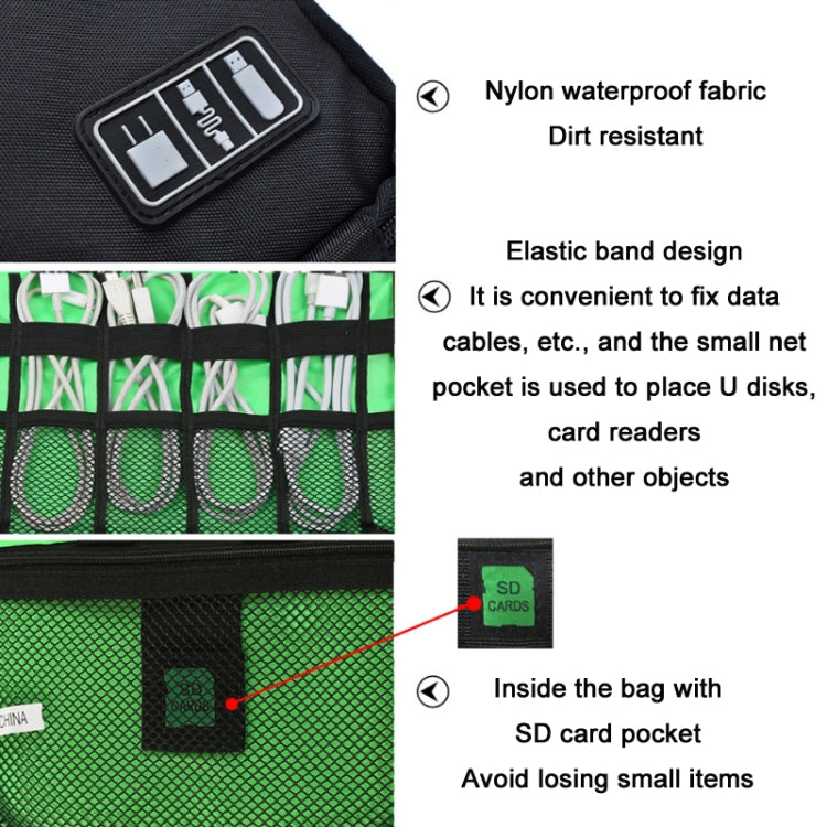 Multifunctional Portable Mobile Phone Digital Accessories U Disk Storage Bag, Color: Navy - Other by PMC TechLife | Online Shopping South Africa | PMC TechLife | Buy Now Pay Later Mobicred