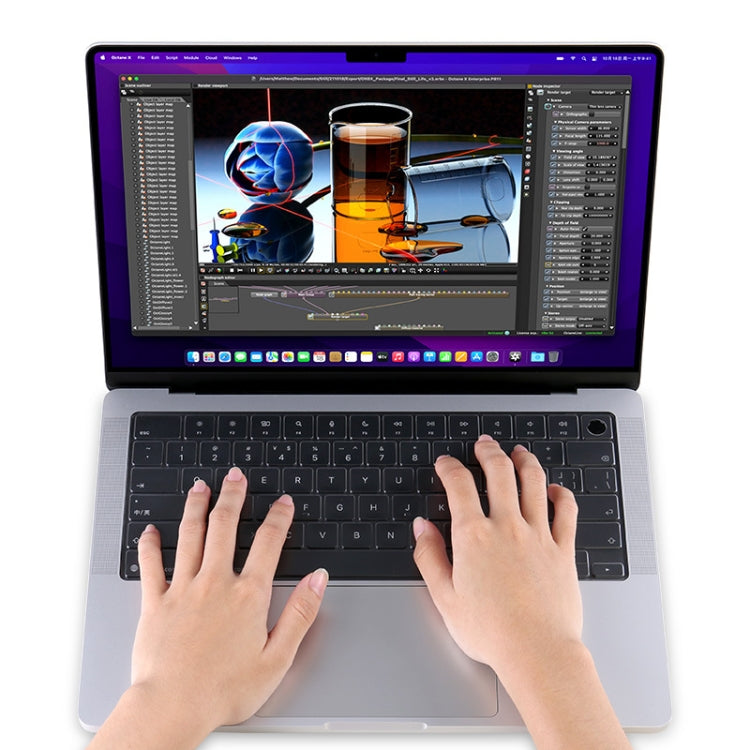 JRC Waterproof Laptop Keyboard Film For MacBook Pro 14 A2442 - Keyboard Protector by JRC | Online Shopping South Africa | PMC TechLife | Buy Now Pay Later Mobicred