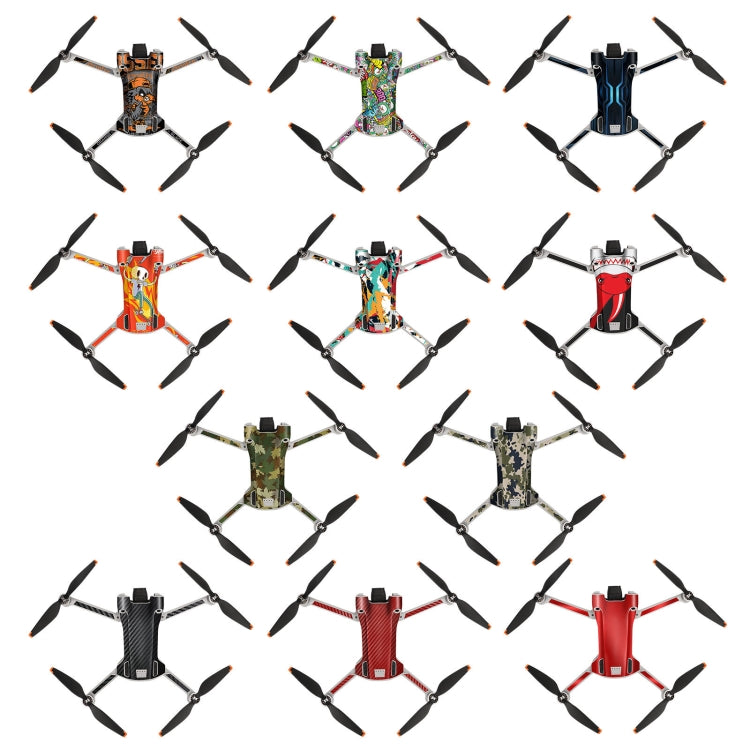 Sunnylife Drone+Remote Control Protective Sticker For DJI Mini 3 Pro RC Version(Shark Red) - Stickers by Sunnylife | Online Shopping South Africa | PMC TechLife | Buy Now Pay Later Mobicred