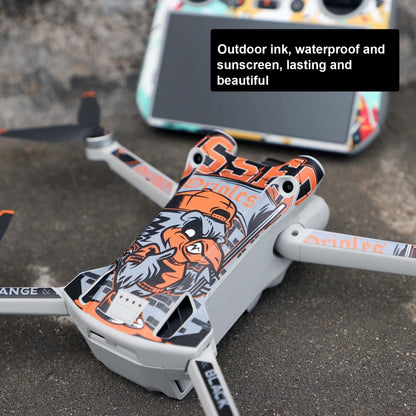 Sunnylife Drone+Remote Control Protective Sticker For DJI Mini 3 Pro RC Version(Carbon Red) - Stickers by Sunnylife | Online Shopping South Africa | PMC Jewellery | Buy Now Pay Later Mobicred