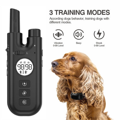 Intelligent Remote Control Dog Trainer Automatic Barking Stop Collar(White) - Training Aids by PMC Jewellery | Online Shopping South Africa | PMC Jewellery | Buy Now Pay Later Mobicred