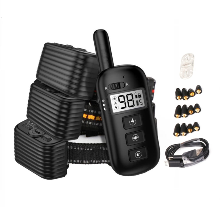 Remote Control Trainer Dog Collar Automatic Bark Stop Device, Specification: 1 Drag 3 - Training Aids by PMC TechLife | Online Shopping South Africa | PMC TechLife | Buy Now Pay Later Mobicred