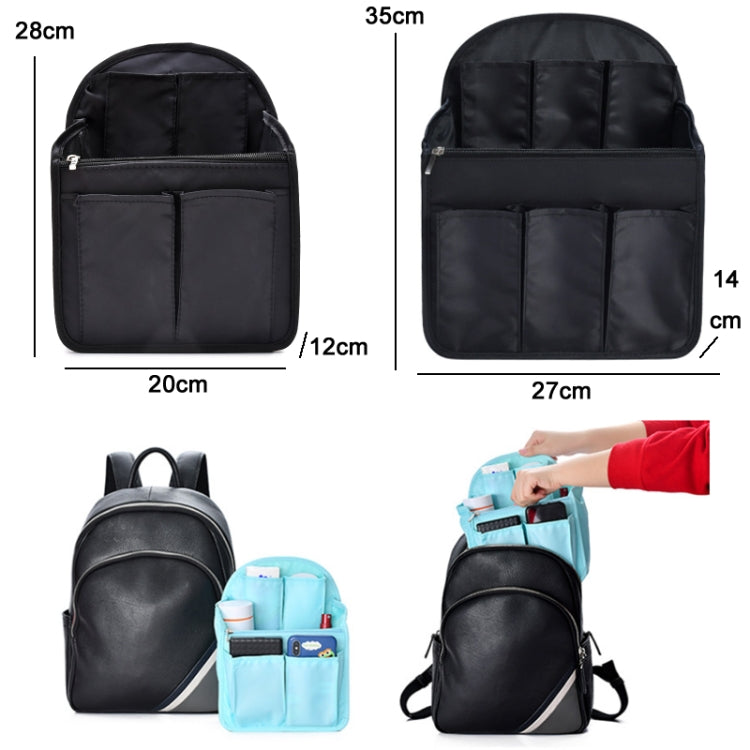 Schoolbag Separation Organizer Storage Bag Computer Backpack Liner Bag, Color: Small Navy Stripe - Storage Bags by PMC TechLife | Online Shopping South Africa | PMC TechLife