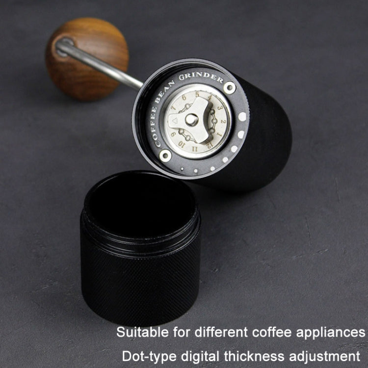 CNC Stainless Steel Hand Crank Coffee Bean Grinder, Specification: Seven Corner Silver - free shipping - PMC TechLife - Order now!
