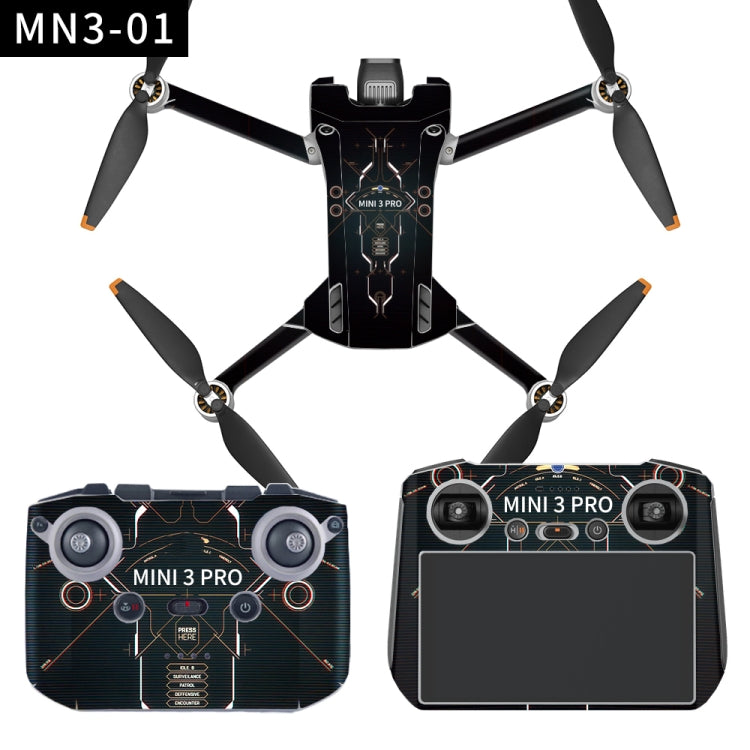 Flat Style Waterproof Anti-Scratch Sticker For DJI Mini 3 Pro RC With Screen Version(Mn3-01) - Stickers by PMC Jewellery | Online Shopping South Africa | PMC Jewellery