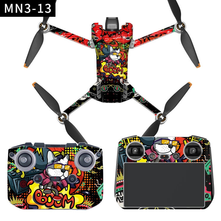 Flat Style Waterproof Anti-Scratch Sticker For DJI Mini 3 Pro RC With Screen Version(Mn3-13) - Stickers by PMC Jewellery | Online Shopping South Africa | PMC Jewellery | Buy Now Pay Later Mobicred