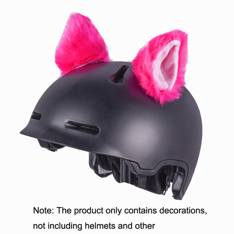 4PCS Motorcycle Plush Ear Helmet Decoration(Black) - Ornamental Parts by PMC TechLife | Online Shopping South Africa | PMC TechLife | Buy Now Pay Later Mobicred