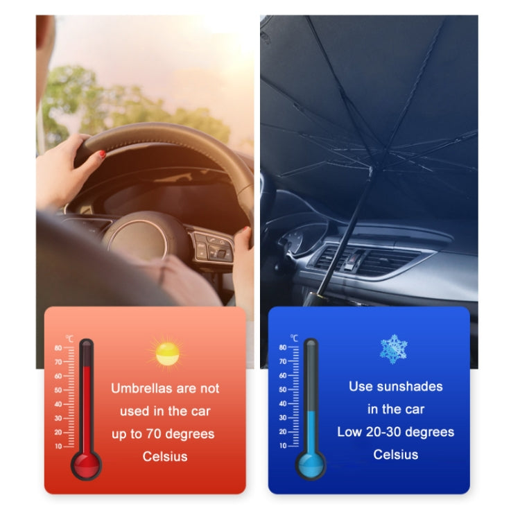 Car Windshield Telescopic Folding Thermal Insulation Parasol, Size: Open Style Small - Window Foils & Solar Protection by PMC TechLife | Online Shopping South Africa | PMC TechLife