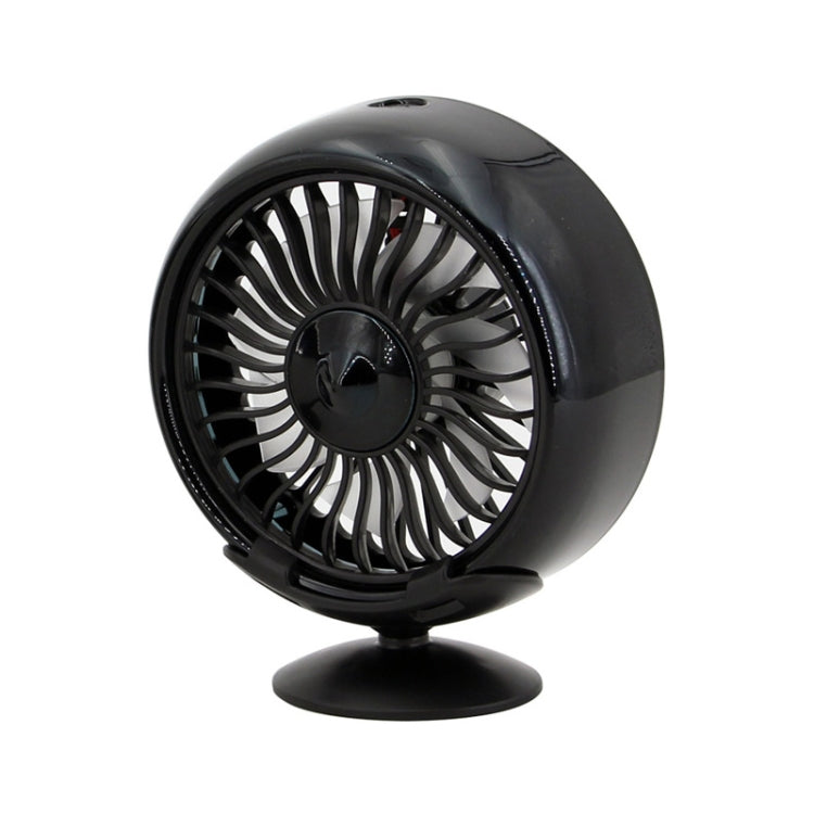 F102 Vehicle Dashboard Multi-function USB Colorful Lights Fan(Black) - free shipping - PMC TechLife - Order now!