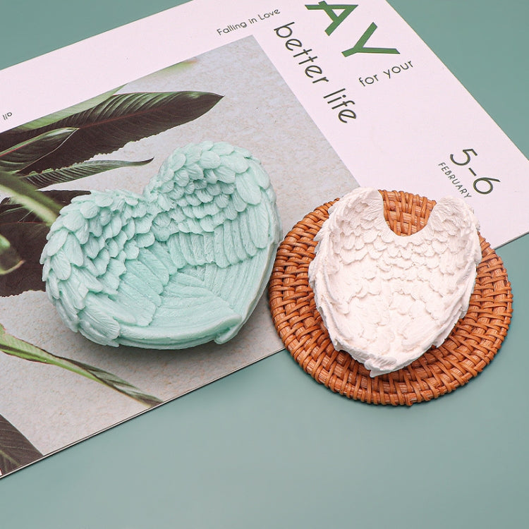 Heart Shaped Angel Wings Silicone Mold Baking Ice Cream Candle Aromatherapy Mold, Specification: S - Food Molds by PMC TechLife | Online Shopping South Africa | PMC TechLife
