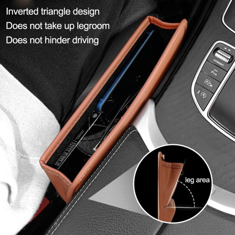 Car Seat Sewing Box Central Control Slot Storage Bag(Brown) - Stowing Tidying by PMC TechLife | Online Shopping South Africa | PMC TechLife | Buy Now Pay Later Mobicred