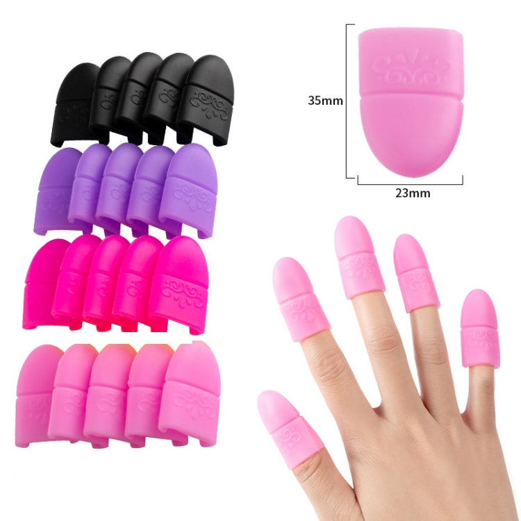 4 PCS Nail Removal Clip Free Silicone Finger Sleeves(Pink) - Nail Art Equipment by PMC Jewellery | Online Shopping South Africa | PMC Jewellery | Buy Now Pay Later Mobicred