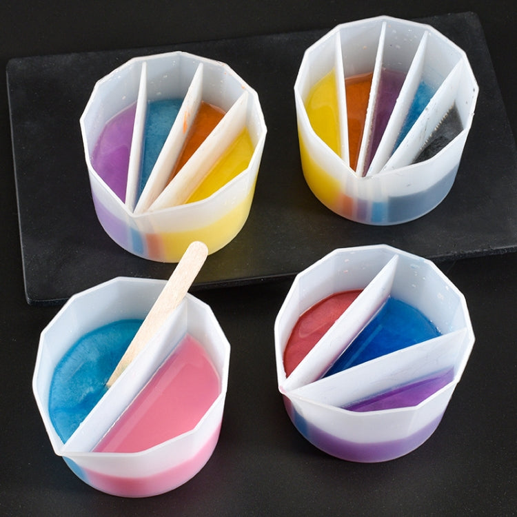 2 PCS DIY Crystal Epoxy Color Separation Cup Silicone Toning Cup, Style: 2 Grid - Arts & Crafts by PMC Jewellery | Online Shopping South Africa | PMC Jewellery