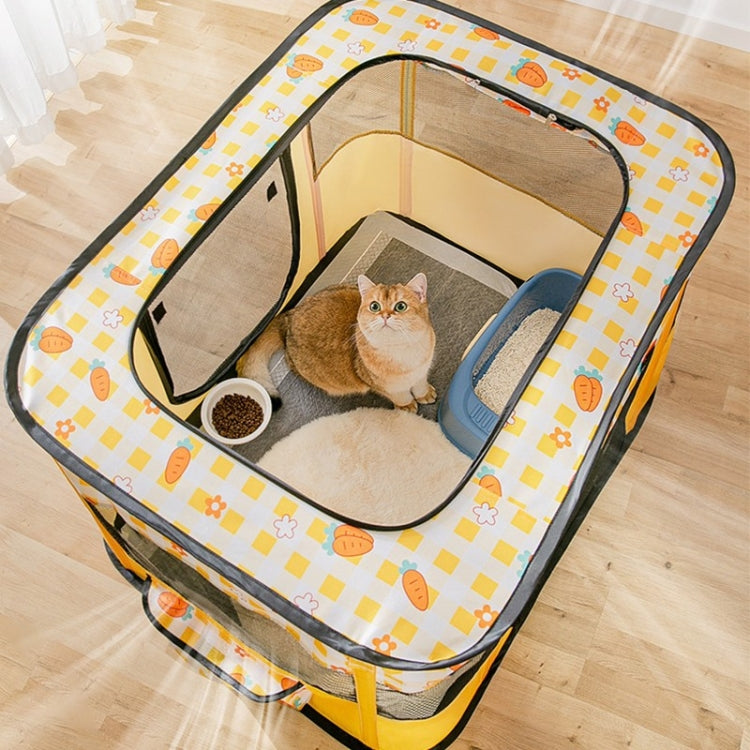 Rectangular Foldable Pet Fence Dog and Cat Litter Pet Delivery Room M(Blue Panda) - Beds by PMC TechLife | Online Shopping South Africa | PMC TechLife | Buy Now Pay Later Mobicred