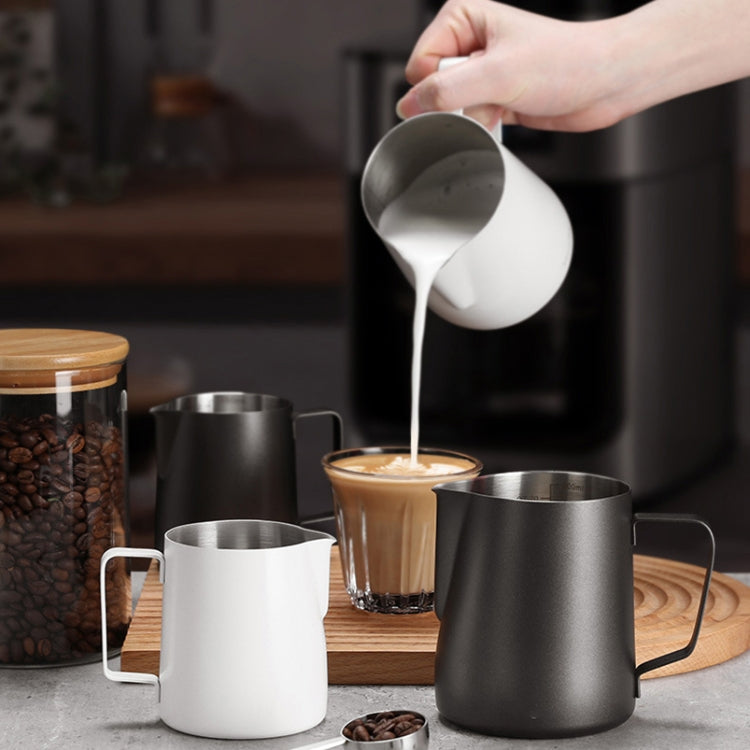304 Stainless Steel Coffee Pot with Scale, Spec: 350ml (Black Beak) - free shipping - PMC TechLife - Order now!