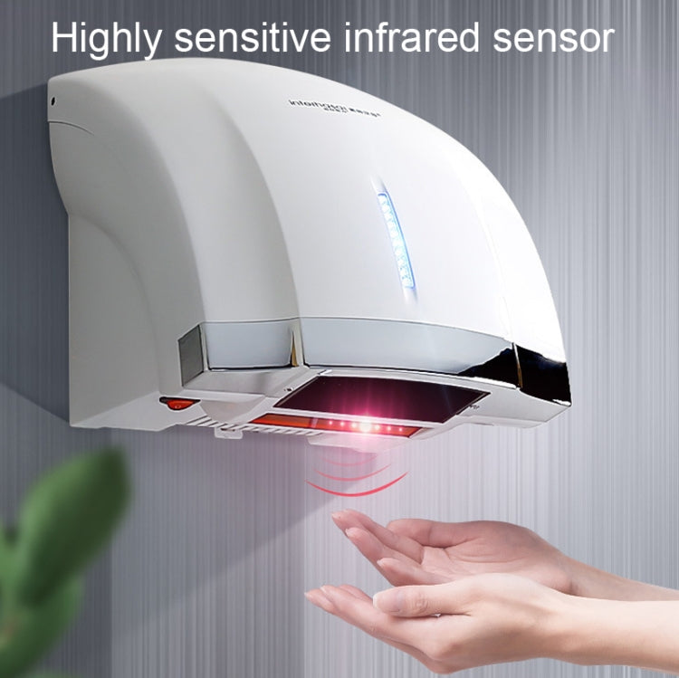 Interhasa  220V 1800W Hot and Cold Switching Electric Hand Dryer,Model: A1003 Black,CN Plug - free shipping - PMC TechLife - Order now!