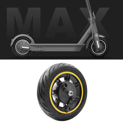 10 inch Electric Scooter Front Wheel Tubeless For Ninebot MAX G30(Yellow) - Accessories & Parts by PMC Jewellery | Online Shopping South Africa | PMC Jewellery