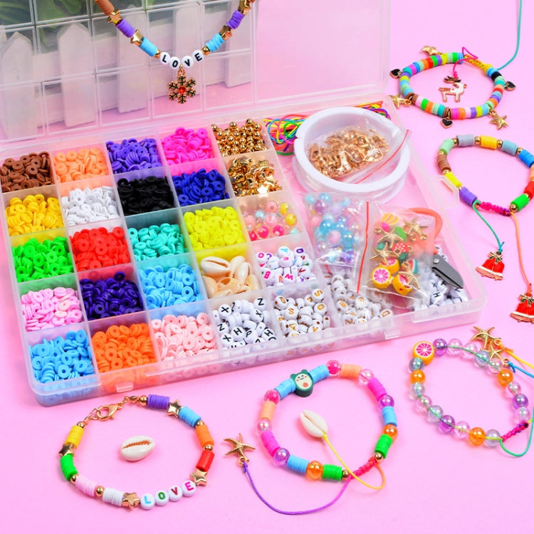 25 Grid 6mm Soft Ceramic Bead Flakes DIY Bracelet Necklace Making Materials - DIY Developmental Toys by PMC Jewellery | Online Shopping South Africa | PMC Jewellery