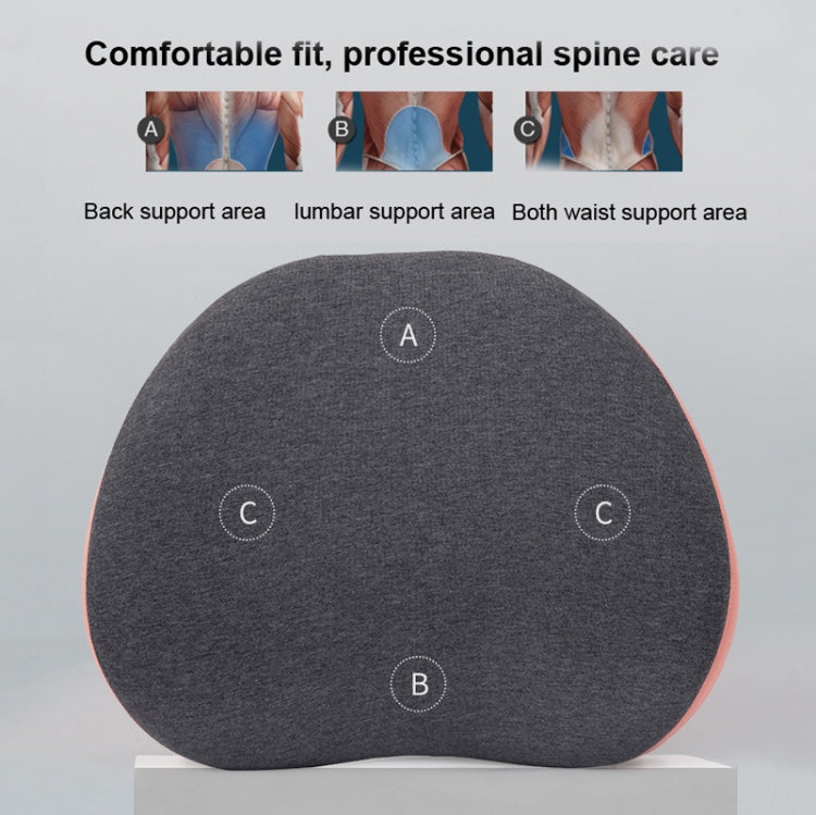 Office Memory Foam Waist Support Cushion Waist Support Pillow(Lotus Pink) - Cushions & Pillows by PMC TechLife | Online Shopping South Africa | PMC TechLife | Buy Now Pay Later Mobicred