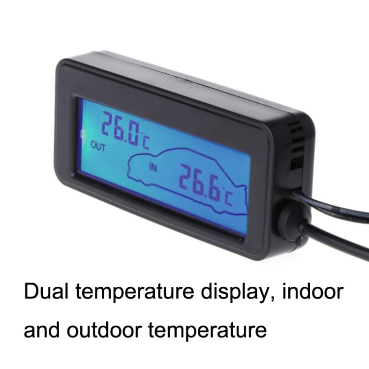 Car Inside and Outside Backlit Mini Digital Thermometer(Blue) - Clocks & Car Meters by PMC TechLife | Online Shopping South Africa | PMC TechLife | Buy Now Pay Later Mobicred