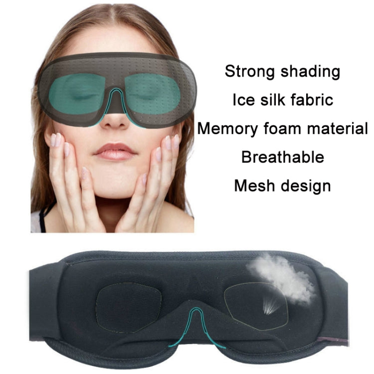 3D Breathable Shading Eye Protection Sleep Eye Mask(Green) - Eye Masks by PMC Jewellery | Online Shopping South Africa | PMC Jewellery