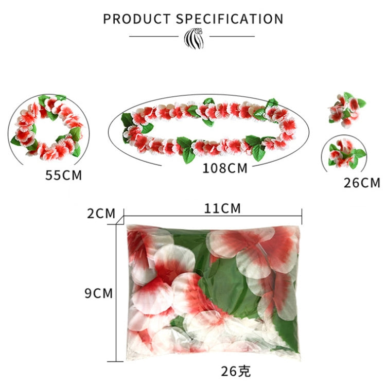 5 PCS CK-053 12-Color Petal Party Decoration Hawaiian Wreath(9) - Holiday Decorations by PMC Jewellery | Online Shopping South Africa | PMC Jewellery